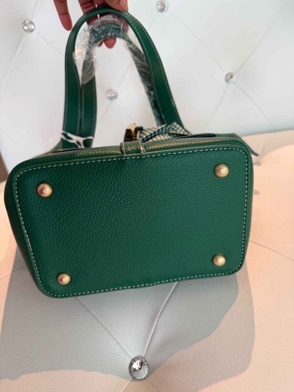 Y2K - 👜 Kayla + Ava Green Top Handle Tote & Crossbody Set - Picture 9 of 10